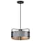 Nuvo Altos 3-Light Small Pendant Gray and Matte Black 60/7852 - alternate 6